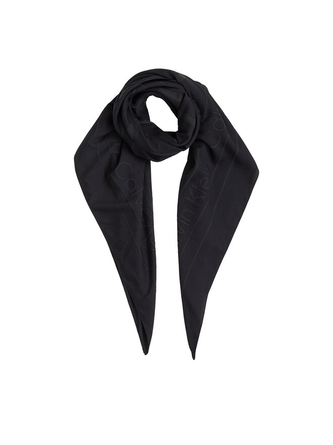 Calvin Klein Foulard Calvin Klein Burnout Large Monogram K60K612977 Nero