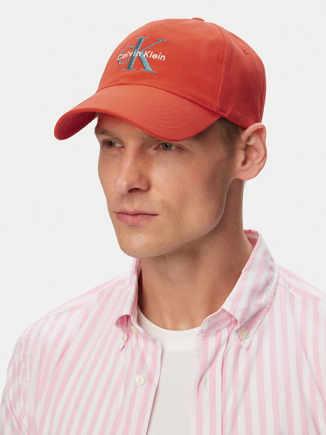 Calvin Klein Cap Calvin Klein Monologo Embroidery Baseball Cap LV04G5004G Orange