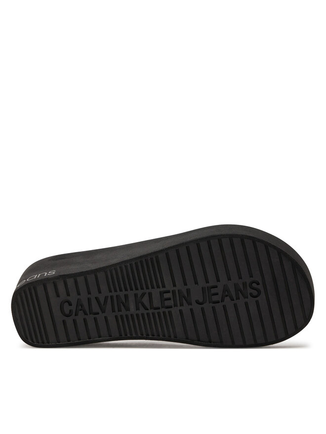 Calvin Klein Jeans Σαγιονάρες Calvin Klein Jeans Beach Wedge Sandal Padded Ny YW0YW01397 Μαύρο