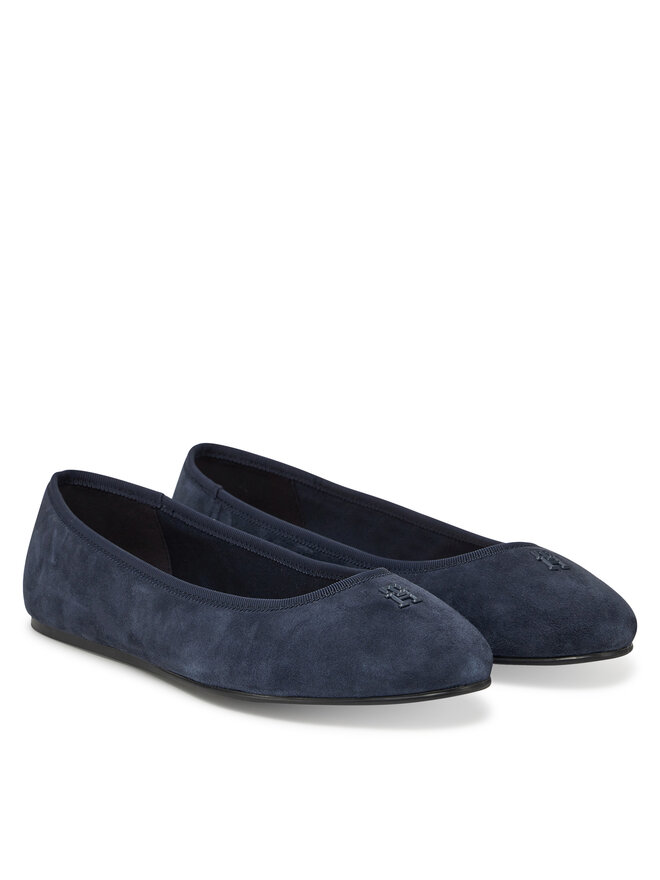 Tommy Hilfiger Bailarinas Tommy Hilfiger Th Hardware Suede Ballerina FW0FW08655 Azul marino