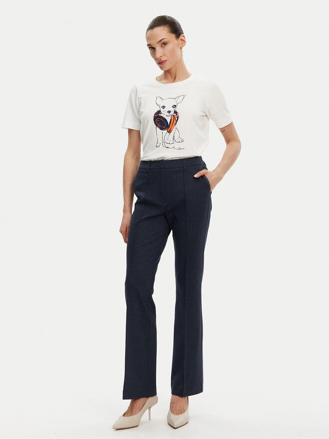 Olsen Olsen Camiseta 11105029 Blanco Slim Fit