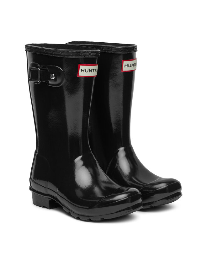 Hunter Гумени ботуши Hunter Orginal Kids Gloss JFT6000RGL Черен