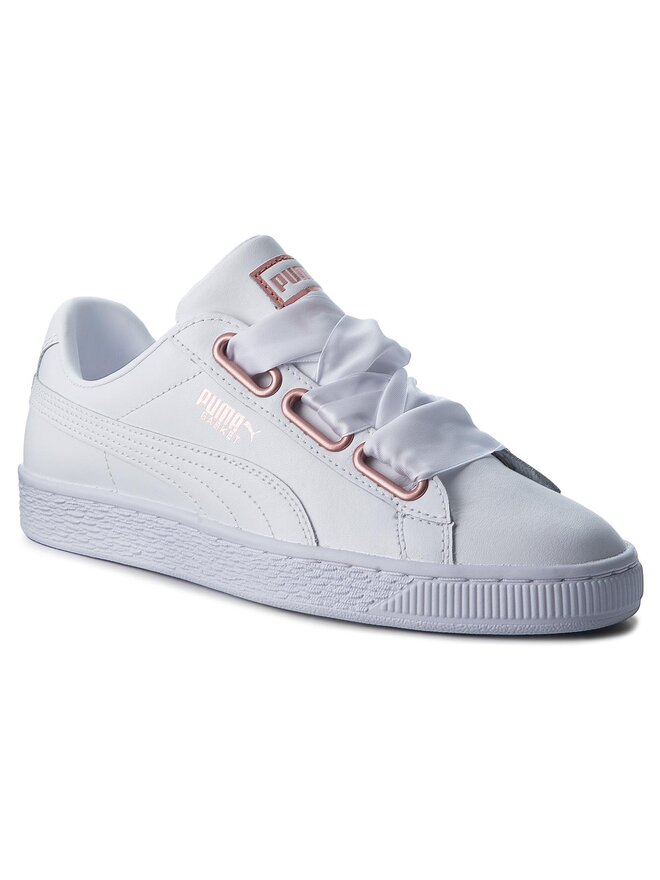 Puma basket heart rose blanc shop