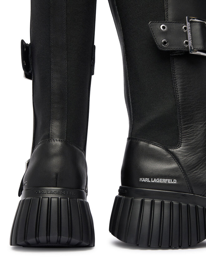 KARL LAGERFELD Stiefel KARL LAGERFELD Kreeper Wedge KL44490 Schwarz