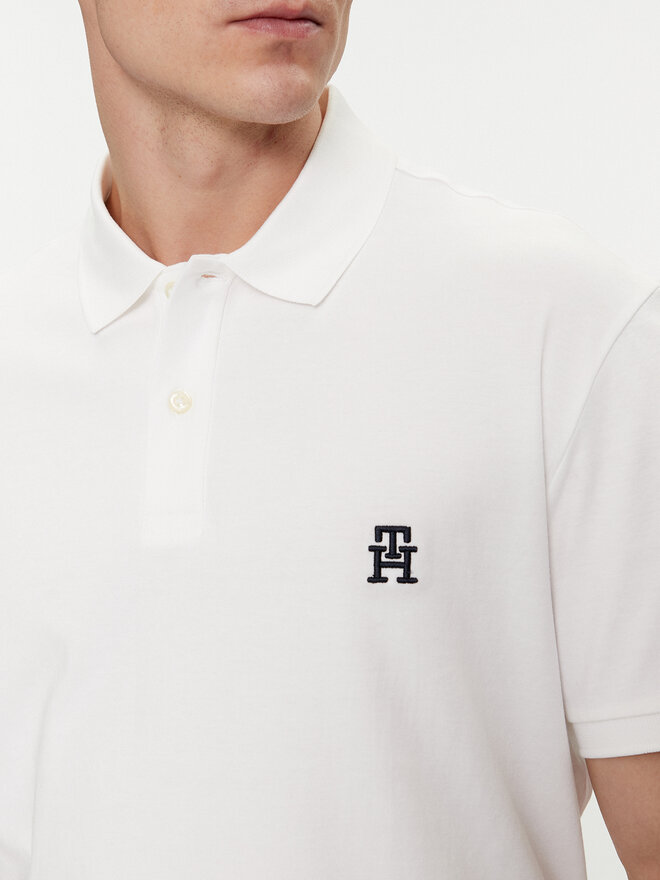 Tommy Hilfiger Tommy Hilfiger Poloshirt Interlock MW0MW34783 Weiß Regular Fit