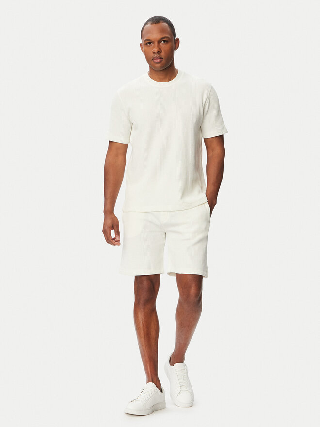 BOSS BOSS T-Shirt Structure 50540567 Creme Regular Fit