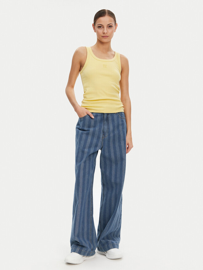 HUGO HUGO Felső Datamia 50514489 Sárga Slim Fit