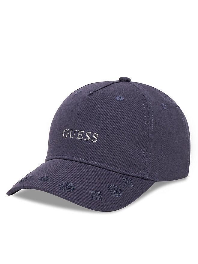 Guess Czapka z daszkiem Guess V5YZ01 WFKN0 Granatowy