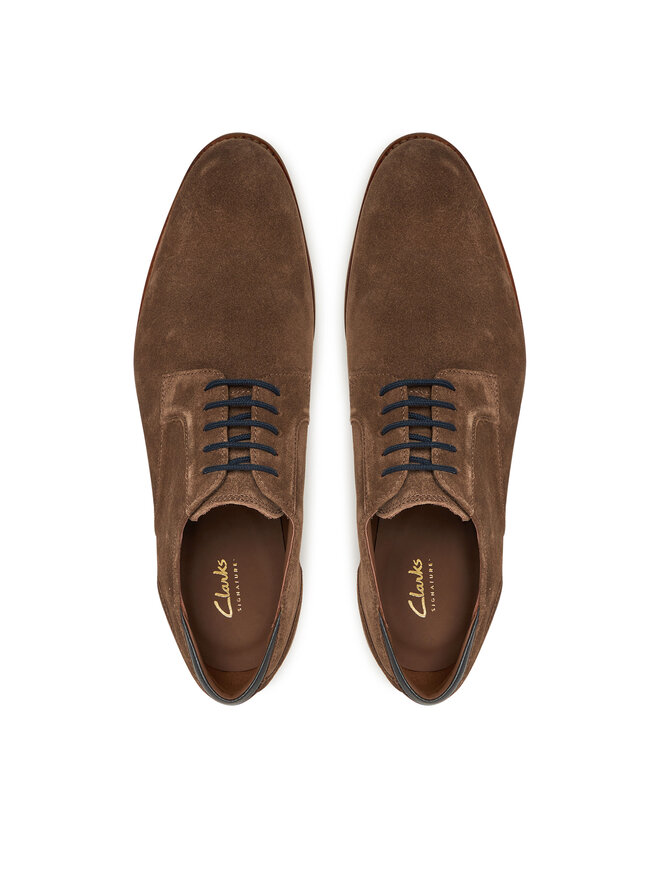 Clarks Туфлі Clarks CraftArlo Lace 26181334 Коричневий