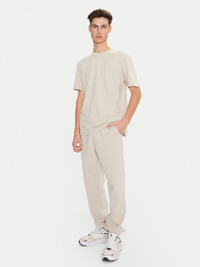 Champion Champion Marškinėliai 220425 Écru Regular Fit