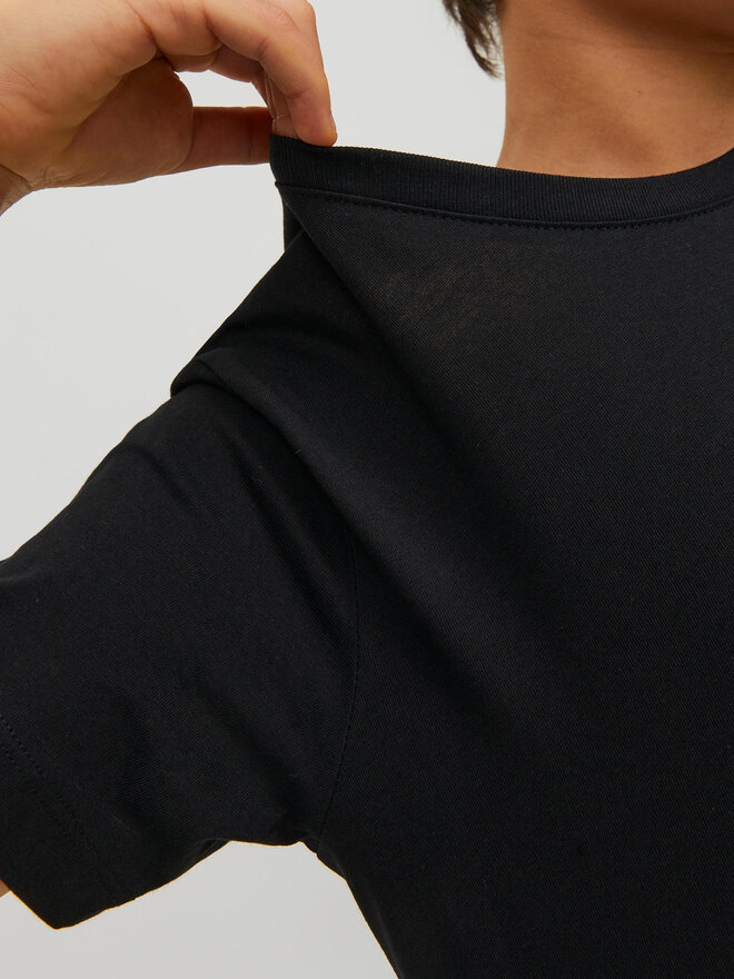 Jack&Jones Junior Jack&Jones Junior Marškinėliai Basic Tee Juoda Regular Fit
