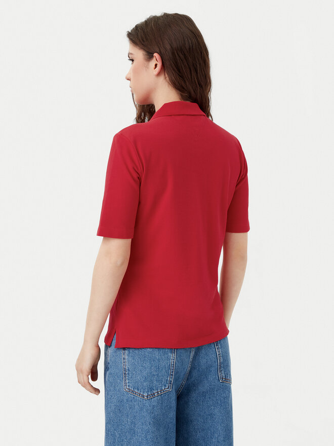 Tommy Hilfiger Tommy Hilfiger Pólóing 1985 WW0WW43224 Piros Regular Fit