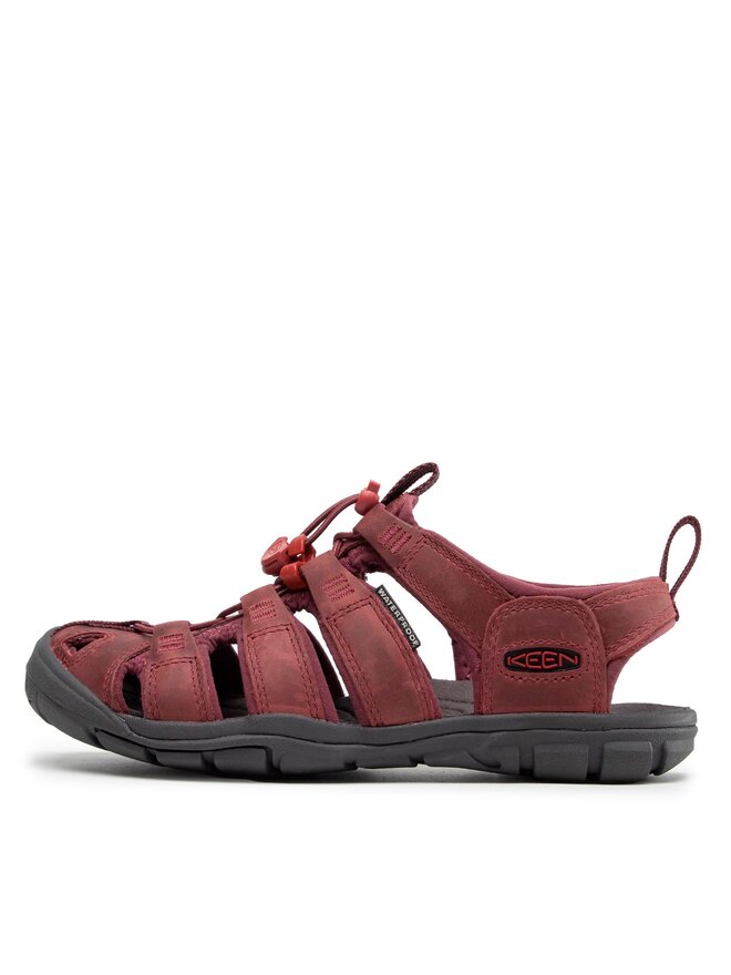 Keen Σανδάλια Keen Clearwater Cnx Lleather 1025088 Μπορντό