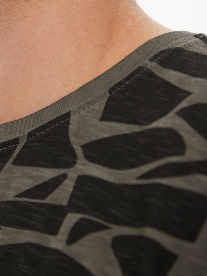 INDICODE INDICODE T-Shirt Avarua 41-102 Μαύρο Regular Fit