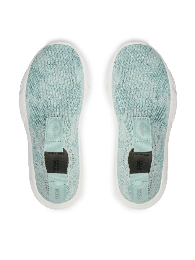 Geox Tenisice Geox J Aril Girl J25DLE 0007Q C3592 Zelena