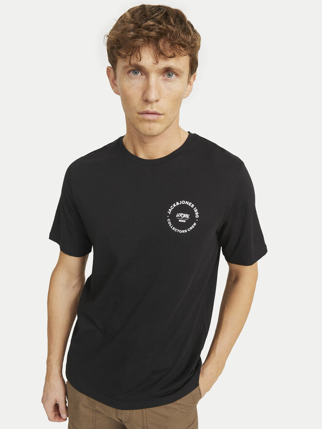 Jack&Jones Jack&Jones Marškinėliai Simon 12269280 Juoda Standard Fit