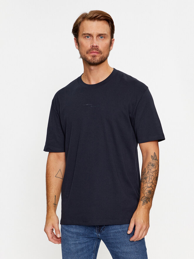 Lindbergh Lindbergh Póló 30-400239 Sötétkék Relaxed Fit