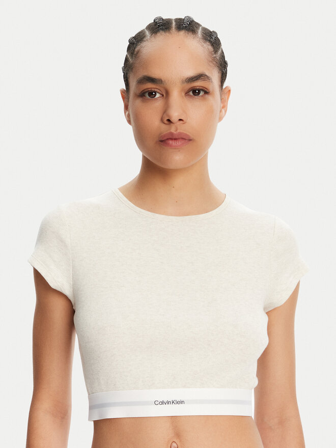 Calvin Klein Underwear Calvin Klein Underwear T-Shirt LV00QS7349 Beige Slim Fit