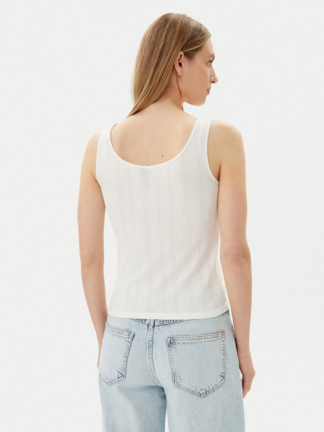 Pieces Pieces Marškinėliai Fia 17155482 Balta Slim Fit