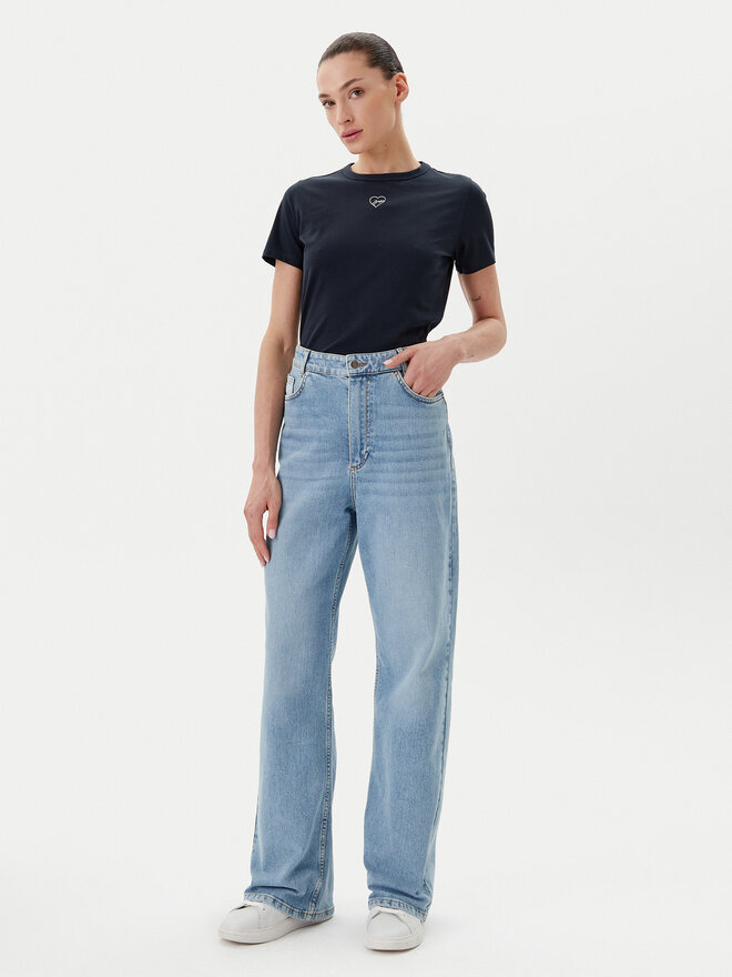 BOSS BOSS T-Shirt C_Elogo_21 50540260 Dunkelblau Slim Fit