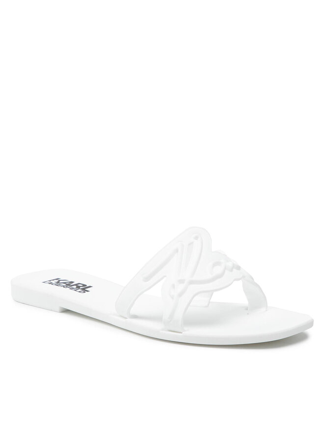 KARL LAGERFELD Şlapi KARL LAGERFELD KL80008 Alb