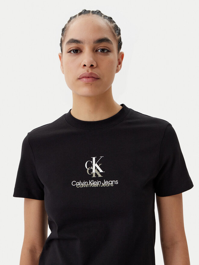 Calvin Klein Jeans Calvin Klein Jeans T-Shirt Shadow Graphic J20J225545 Μαύρο Regular Fit