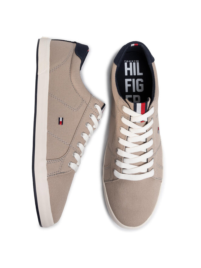 Tommy Hilfiger Sneakers aus Stoff Tommy Hilfiger Iconic Long Lace Sneaker FM0FM01536AEP Beige