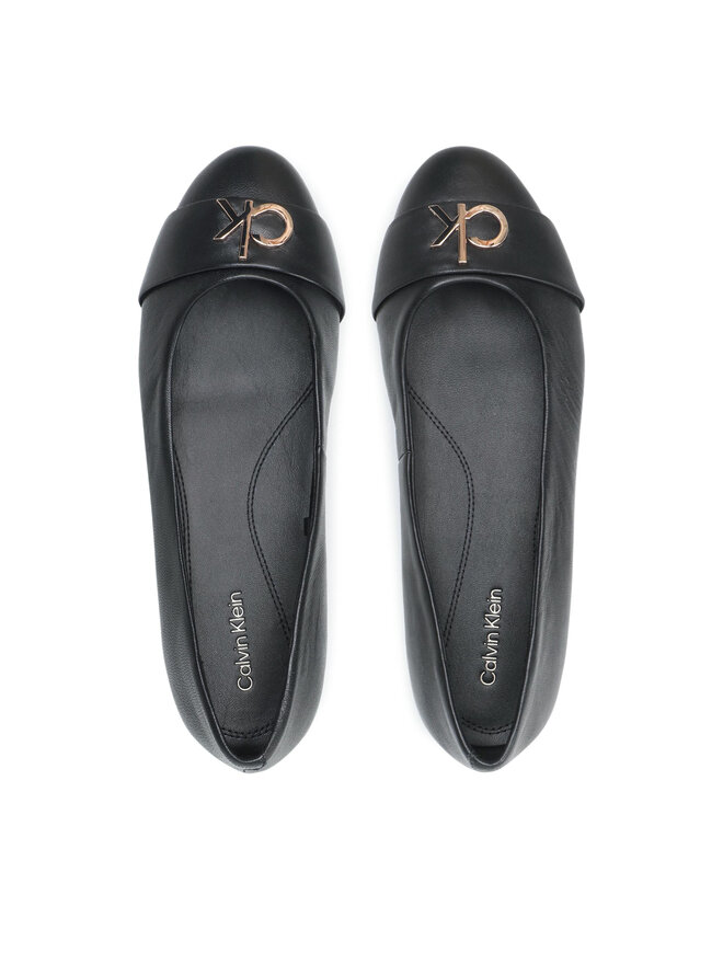 Calvin Klein Ballerinas Calvin Klein Round Ballerina W/Hdw HW0HW00626 Schwarz