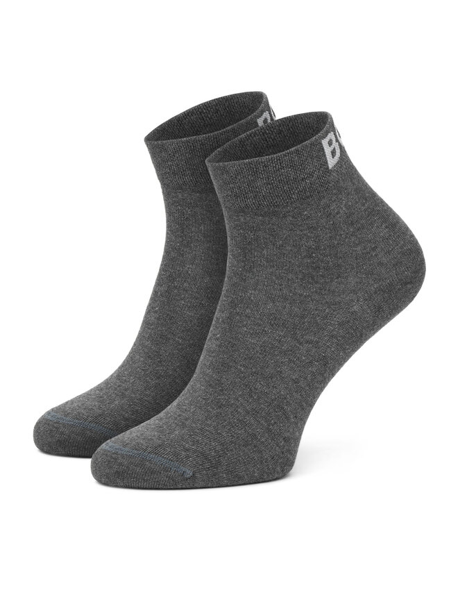 BOSS 2 pares de calcetines altos para mujer BOSS 2P SH Logo CC 50502066 Gris