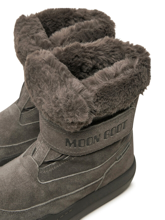 Moon Boot Snehule Moon Boot Junior Park Dtrap Boot Suede 80D3440040 Sivá