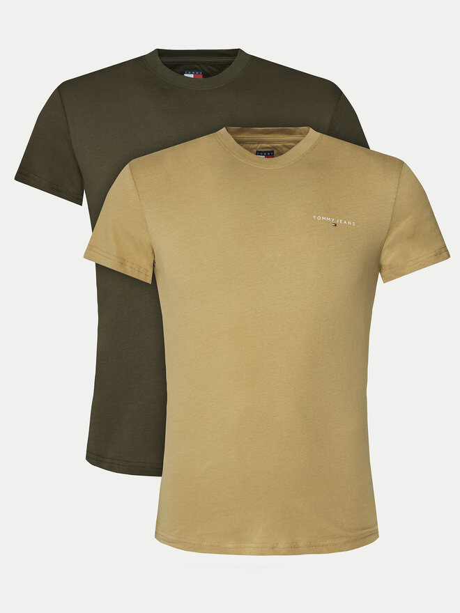 Tommy Jeans Tommy Jeans Set 2 majice Linear DM0DM20353 Šarena Slim Fit