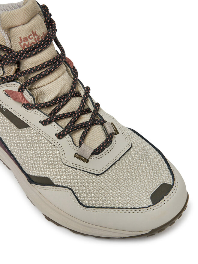 Jack Wolfskin Трекінгові черевики Jack Wolfskin Dromoventure Texapore Mid W 4059651 Бежевий