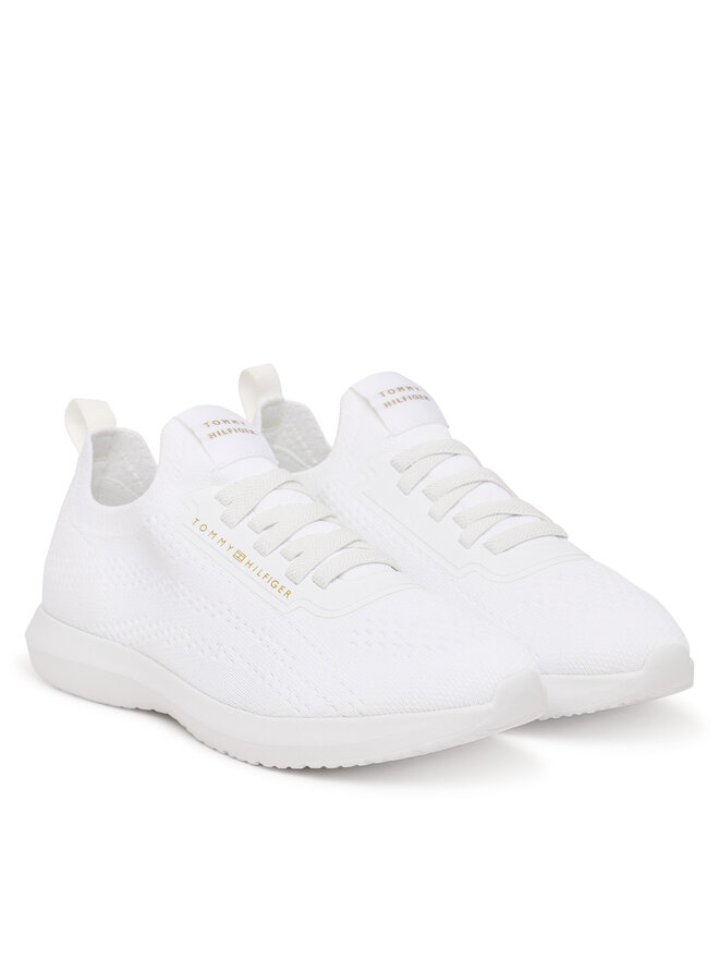 Tommy Hilfiger Sneakers Tommy Hilfiger Knit Extralight Runner FW0FW09112 Weiß