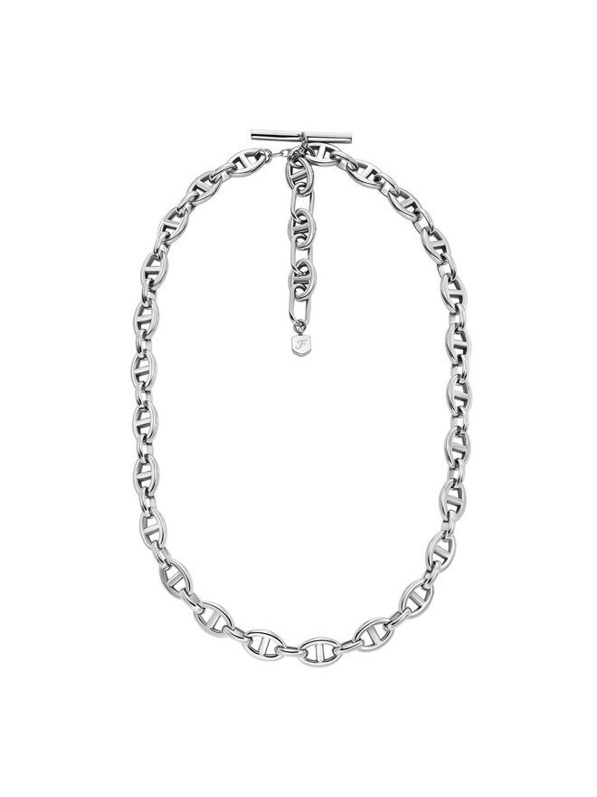 Fossil Ogrlica Fossil Heritage D-Link JA7242040 Srebrna