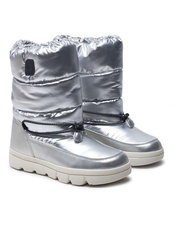 Geox Schnürschuhe Geox J46HWB 0LVNF C1007 D Grau