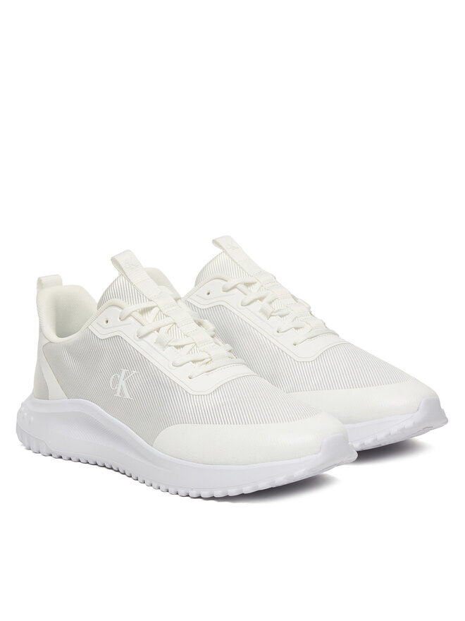 Calvin Klein Zapatillas Calvin Klein Eva Runner Lace Up Mat Mix YM0YM01442 Blanco
