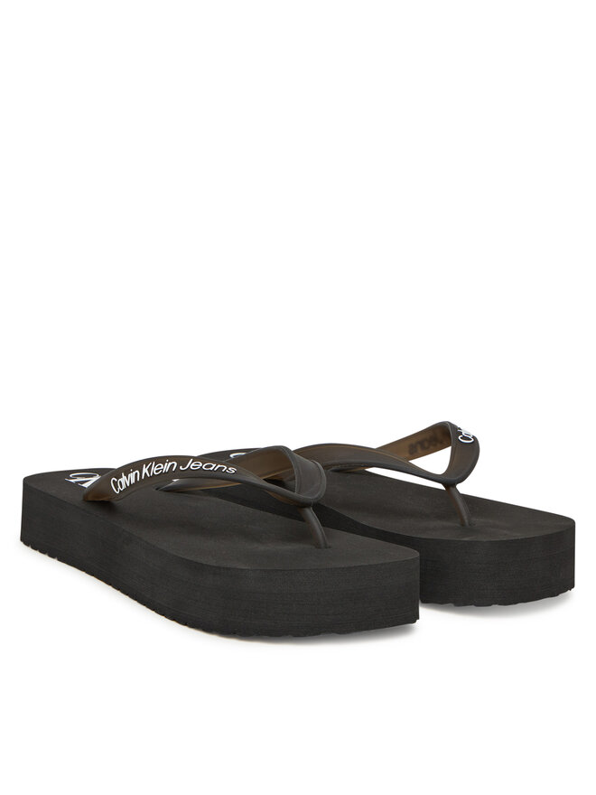 Calvin Klein Jeans Σαγιονάρες Calvin Klein Jeans Beach Sandal Flatform Tpu YW0YW01830 Μαύρο