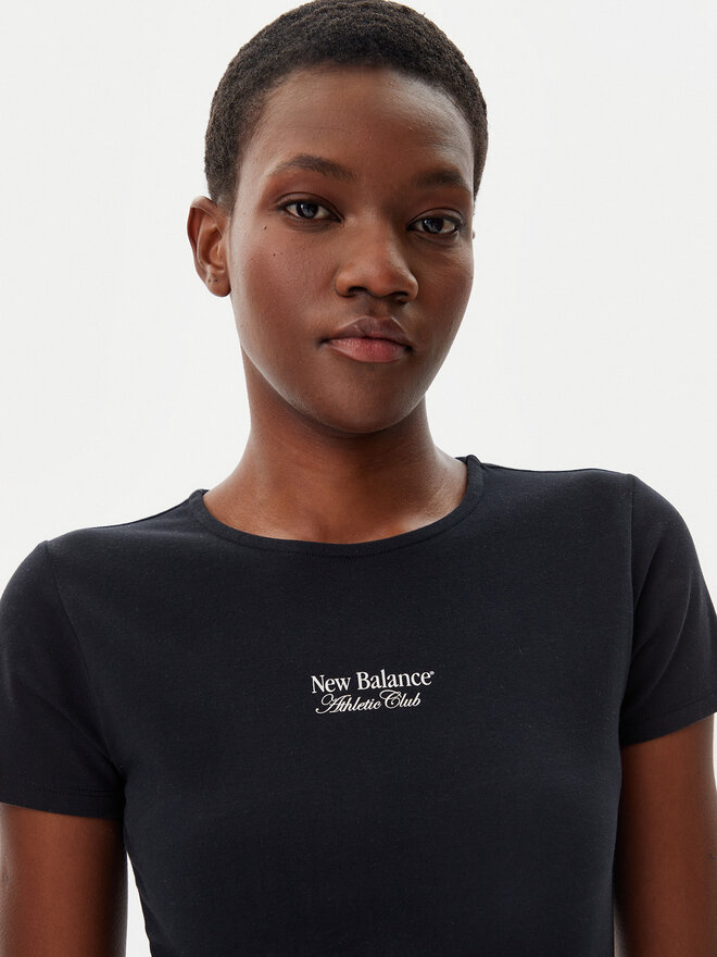 New Balance New Balance Camiseta WT51958 Negro Slim Fit