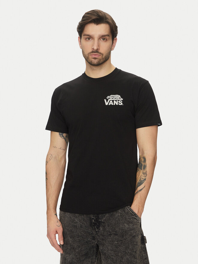 Vans Vans T-Shirt Sneaky VN000M3Y Μαύρο Regular Fit