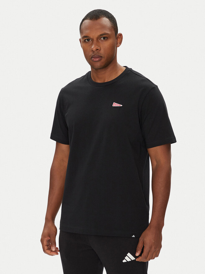 adidas adidas Marškinėliai Pennant Trim Graphic JL9228 Juoda Regular Fit