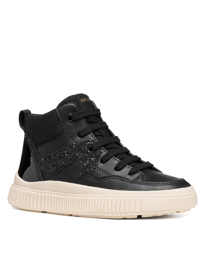 Geox Sneakers Geox J Laquinny Girl J66M3D 05402 C9999 S Schwarz