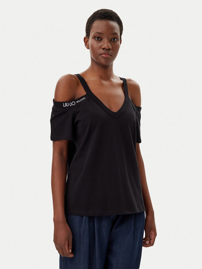 Liu Jo Sport Liu Jo Sport Camiseta TA5271 JS003 Negro Regular Fit