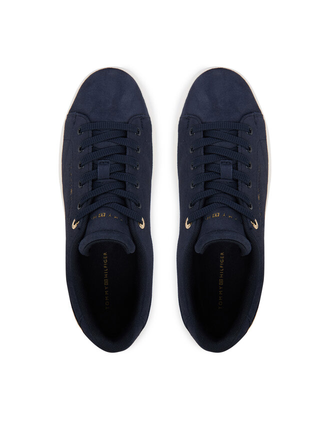 Tommy Hilfiger Sneakers Tommy Hilfiger Logo Cupsole Trainers FW0FW09109 Dunkelblau