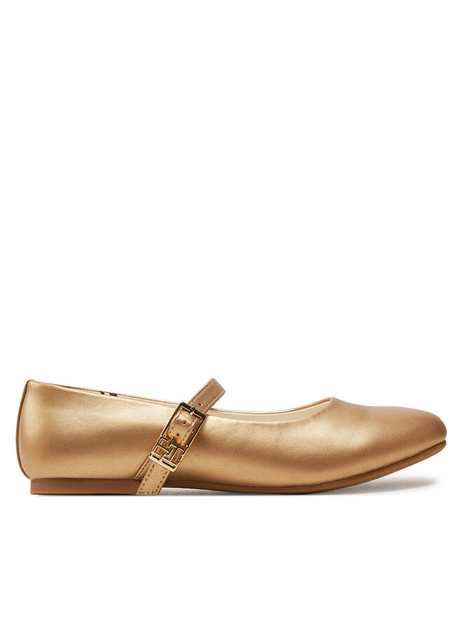 Tommy Hilfiger Baleriny Tommy Hilfiger Ballerina T3A3-33555-1372 S Złoty