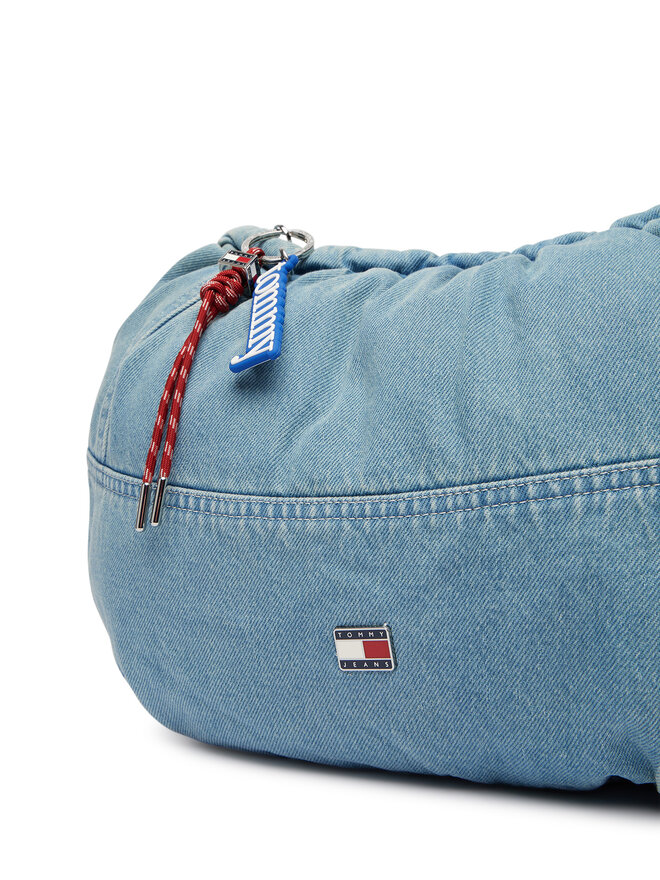 Tommy Hilfiger Handtasche Tommy Hilfiger Tjw Icon Charms Denim Hobo AW0AW19259 Blau