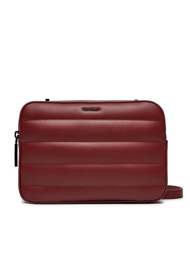 Calvin Klein Torebka Calvin Klein Line Quilt Camera Bag K60K612114 Bordowy