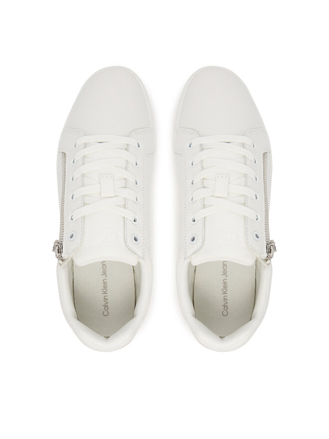 Calvin Klein Jeans Αθλητικά Calvin Klein Jeans Classic Cupsole Zip Low In YM0YM01318 Λευκό