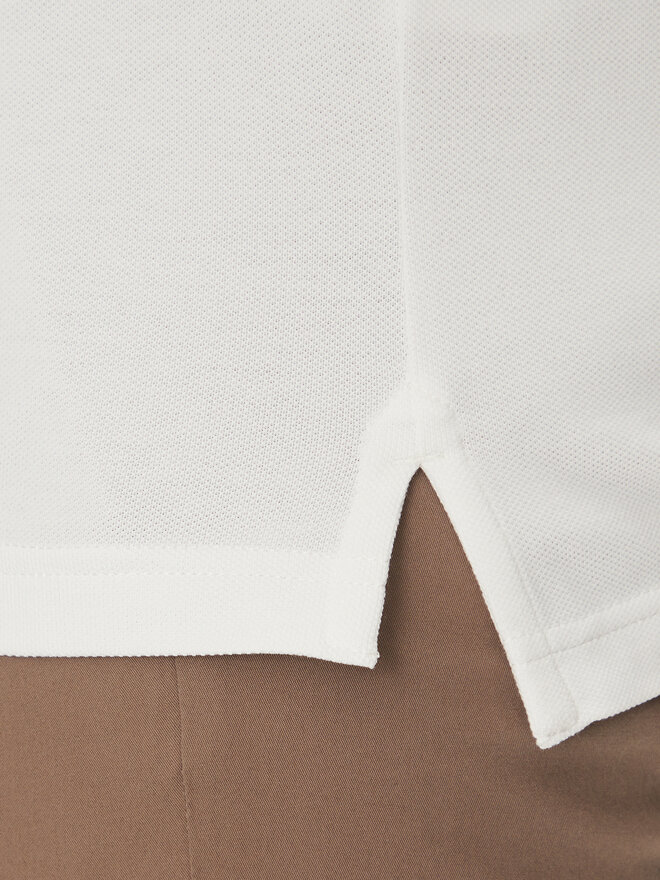 Tommy Hilfiger Tommy Hilfiger Pólóing Placket Interest MW0MW38459 Fehér Regular Fit
