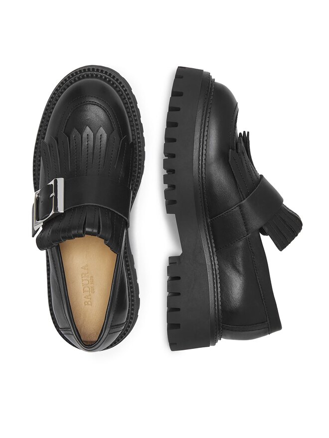 Badura Loafersy Badura DEBORAH-24SS200 Czarny