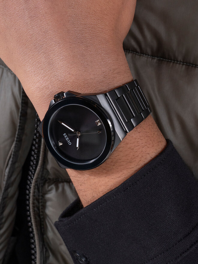 Guess Zegarek Guess GW0833G2 Czarny